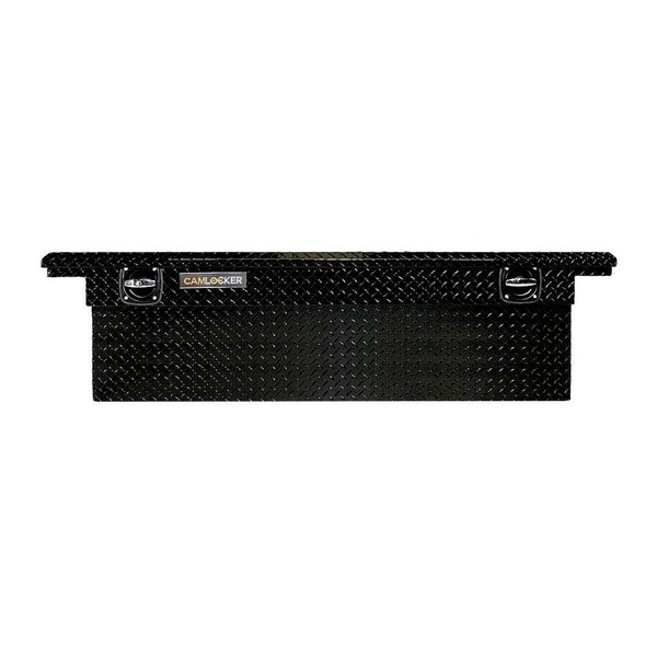 71in Low Profile Crossover Truck Tool Box, Gloss Black Aluminum